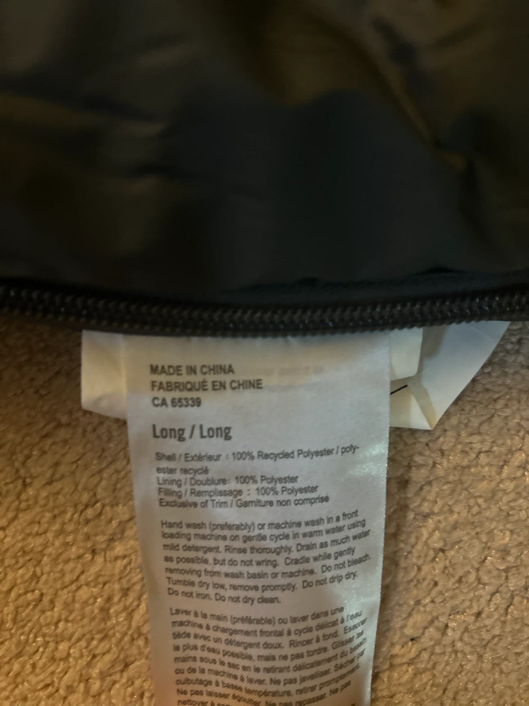 MEC sleeping bag-$60 - photo 2