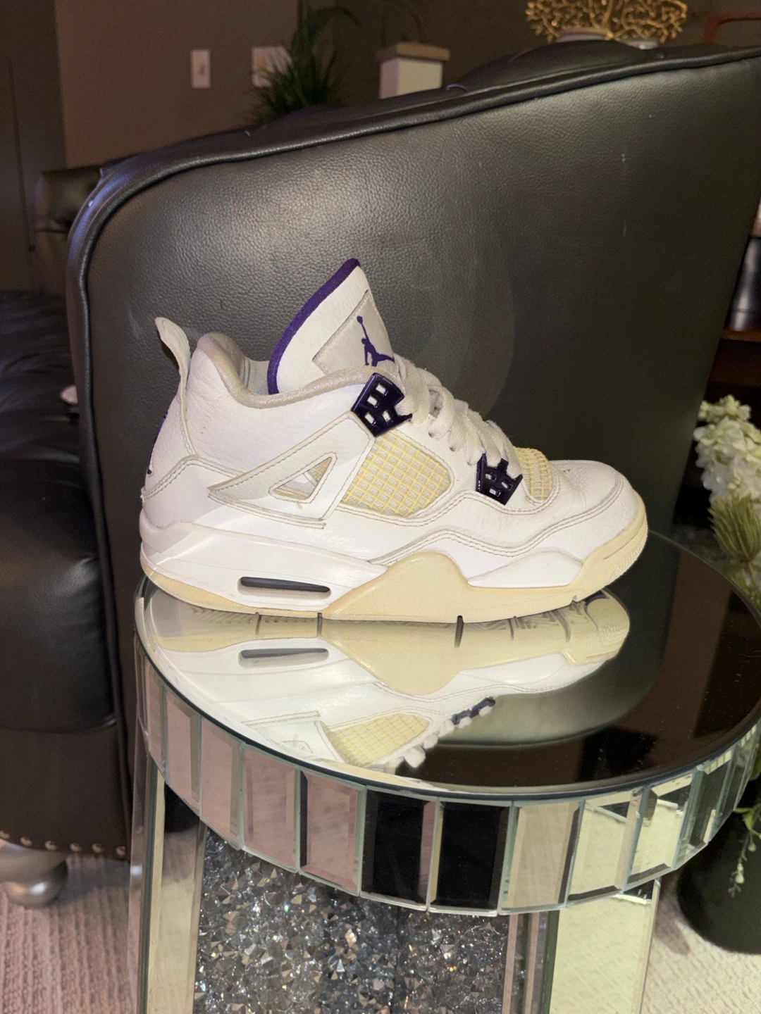 Air Jordan 4 Retro White/Purple