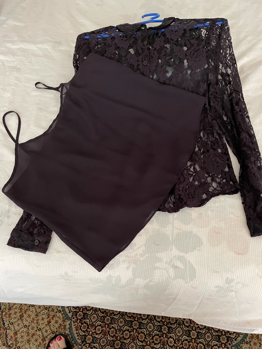 Women's Lace Blouse with Camisole - photo 3