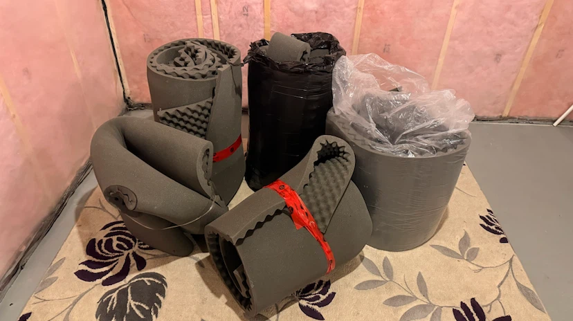 Acoustic Foam, eggshell foam