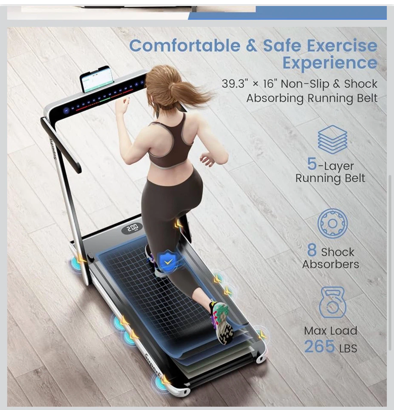 SuperFit 2-in-1 Under Desk Treadmill - photo 2