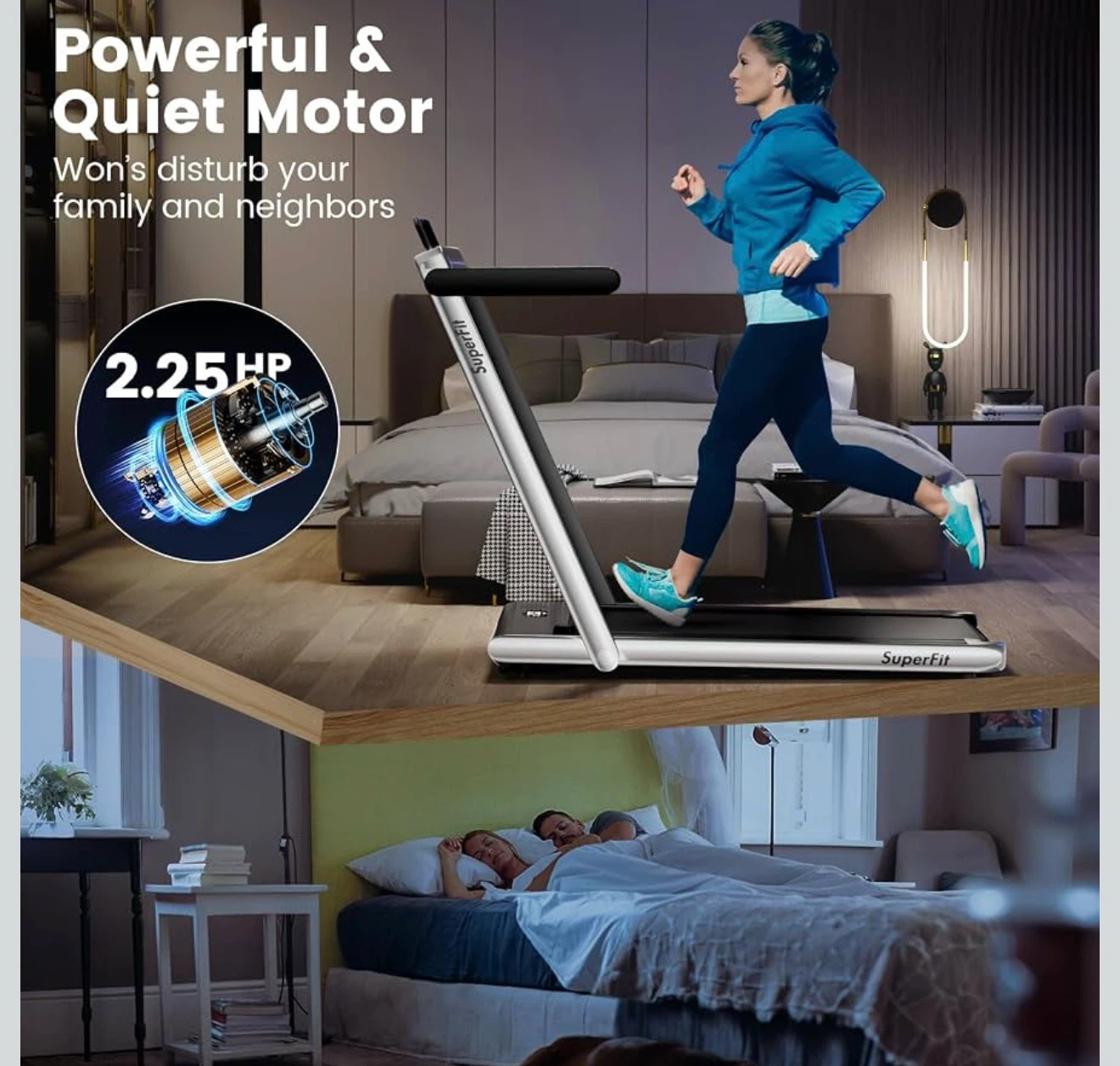 SuperFit 2-in-1 Under Desk Treadmill - photo 5