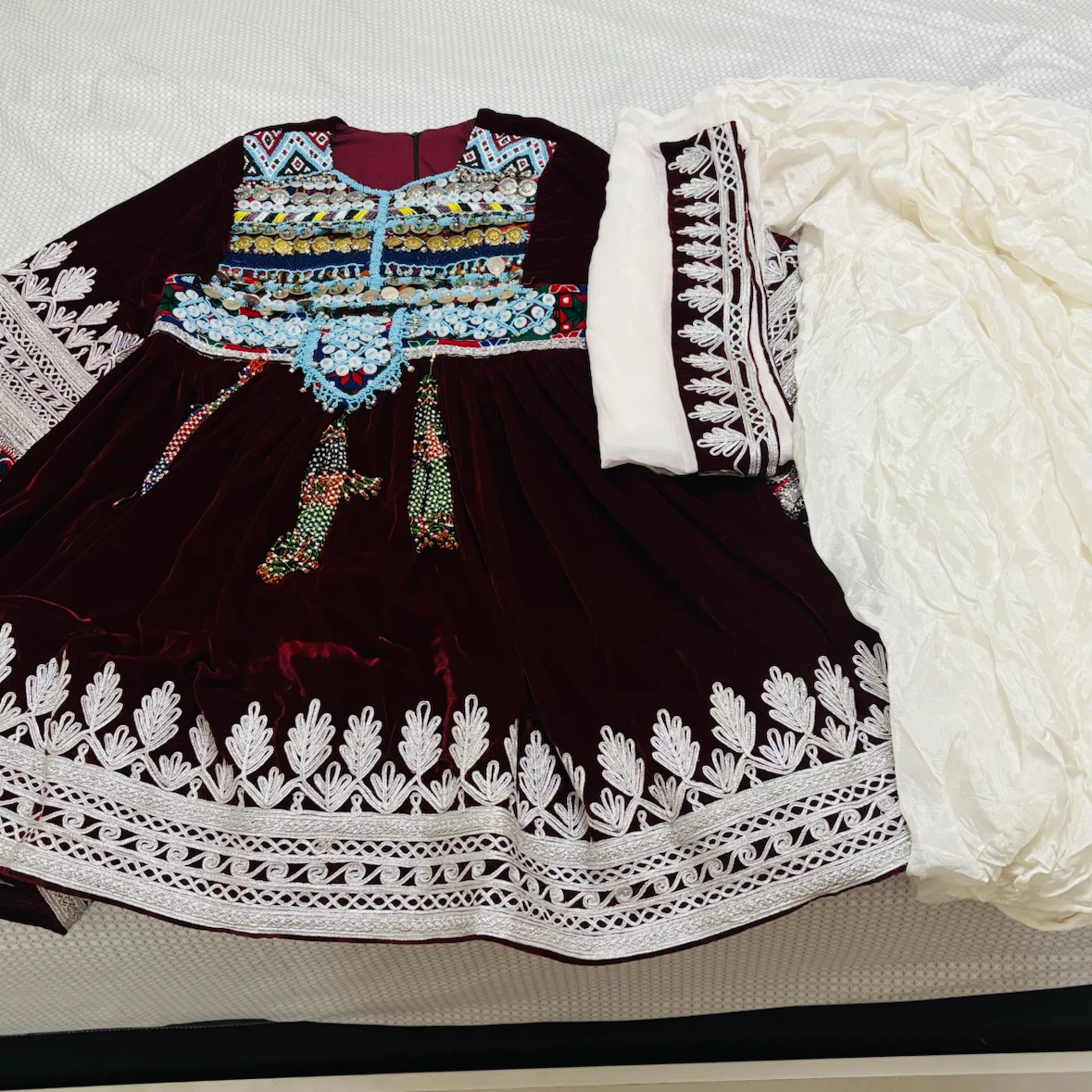 Afghan Velvet Dress