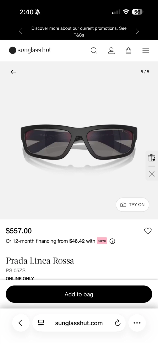 Prada Linea Rossa PS 05ZS Sunglasses - photo 3