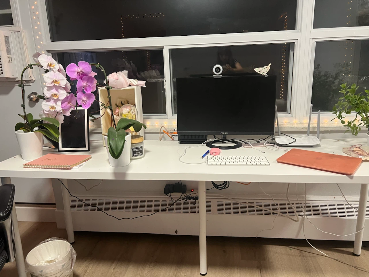 White IKEA Desk
