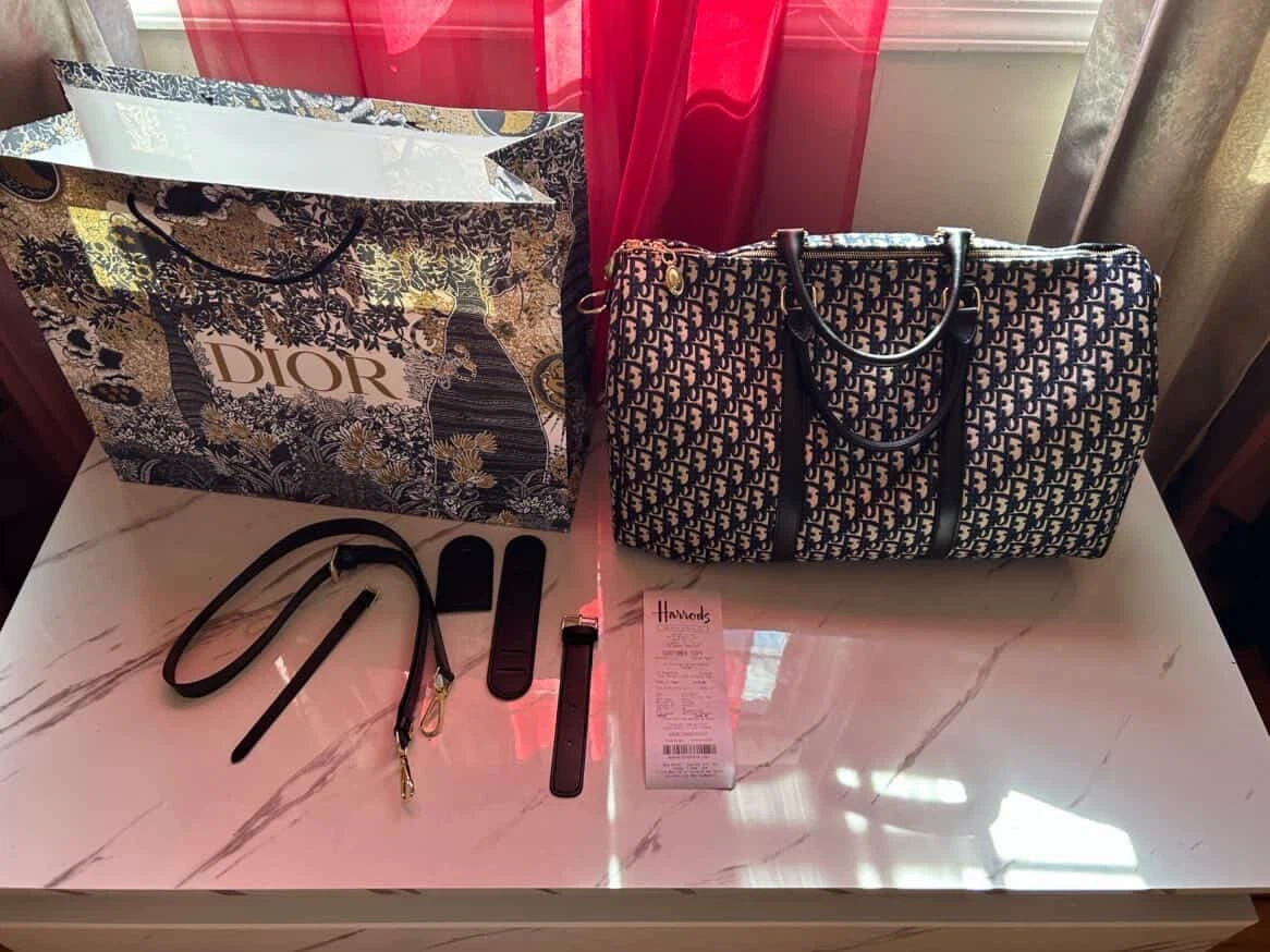 Dior Monogram Boston Bag