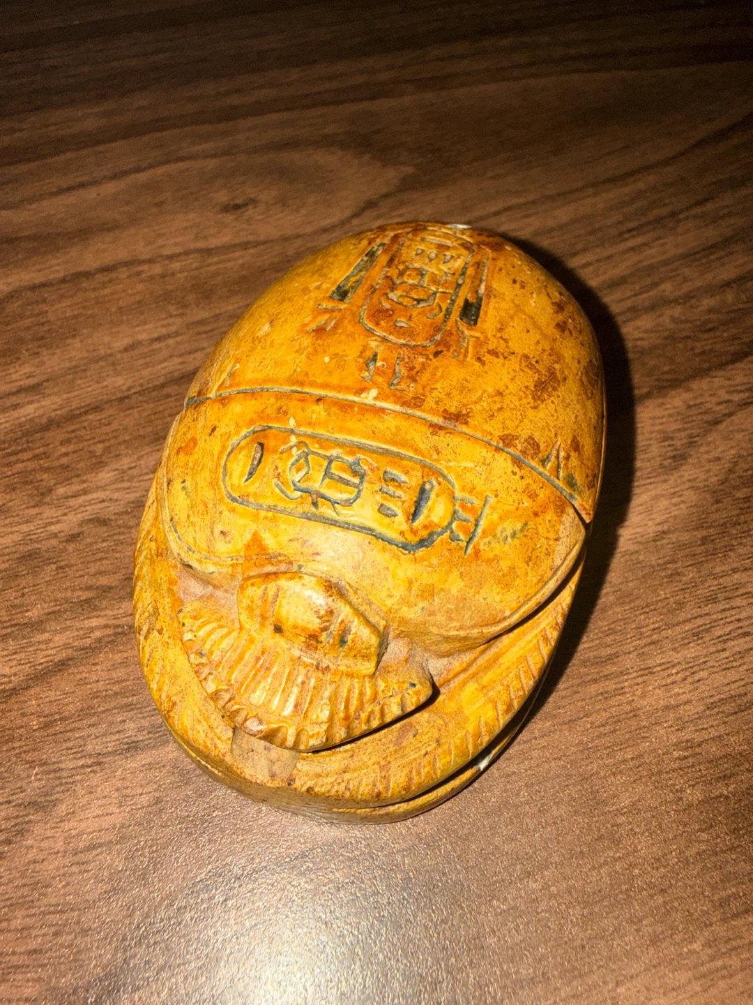 VINTAGE EGYPTIAN SCARAB STONE CARVING