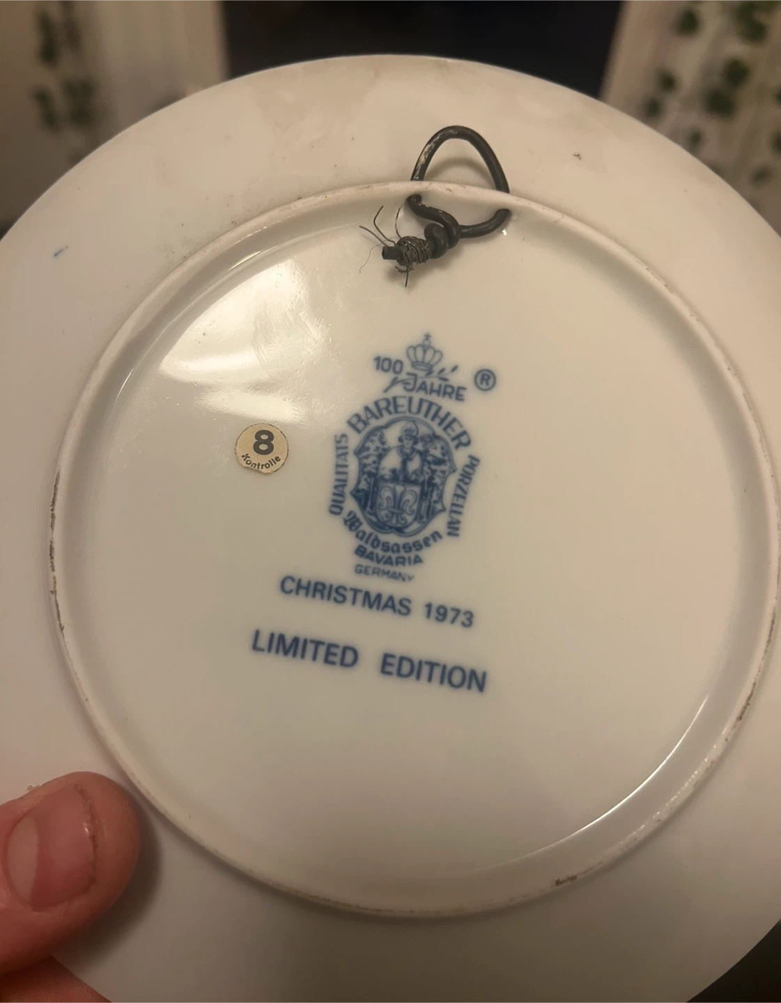 Bavarian Christmas 1973 Limited Edition Plate - photo 2