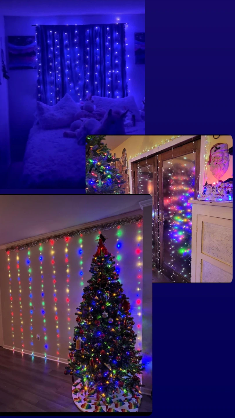 300LED Fairy Curtain Lights 9.8x9.8ft - photo 3