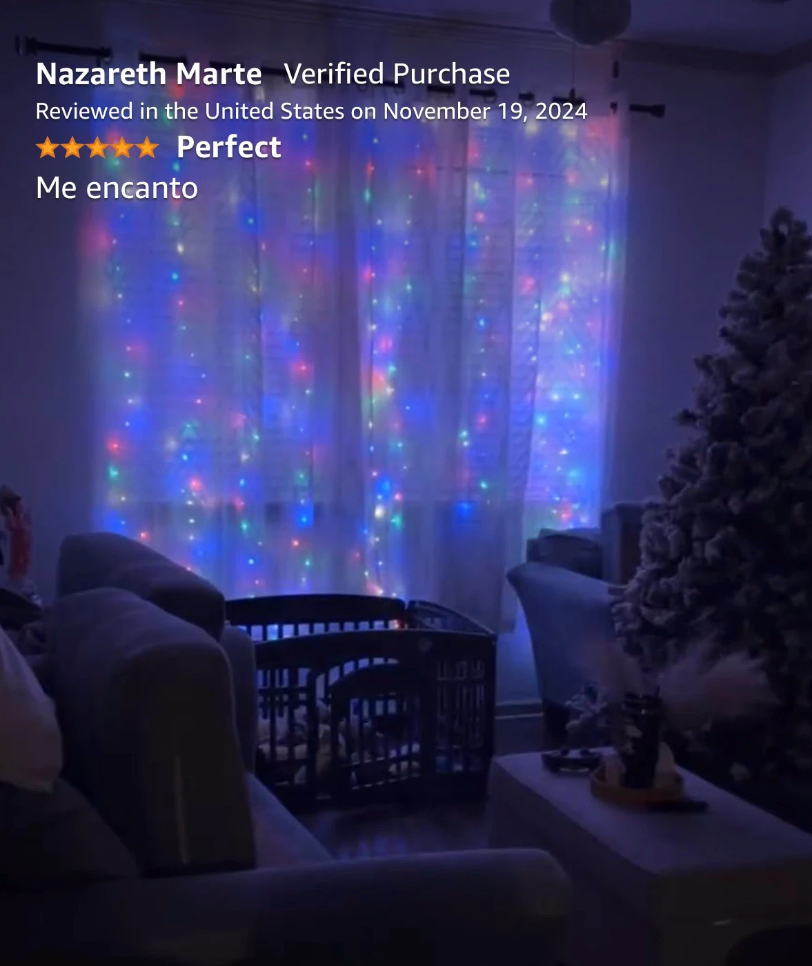 300LED Fairy Curtain Lights 9.8x9.8ft - photo 5