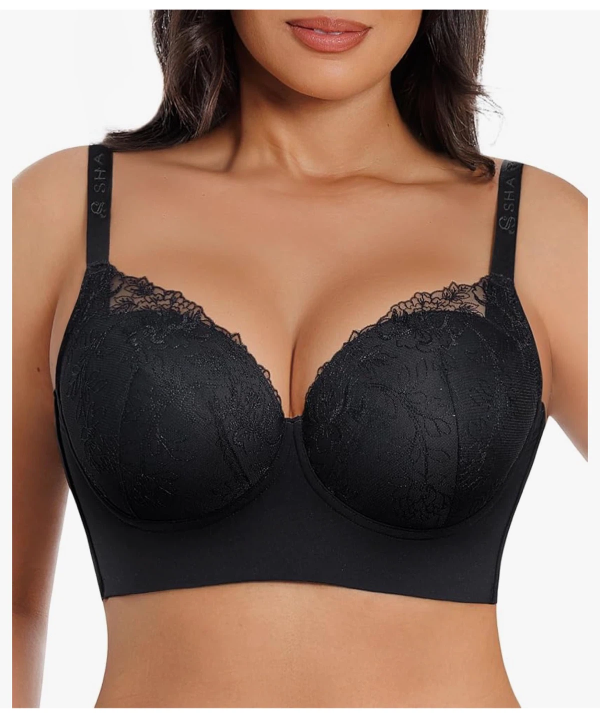 SHAPELLX Full Coverage Lace Underwire Bra for Women 46 DDD