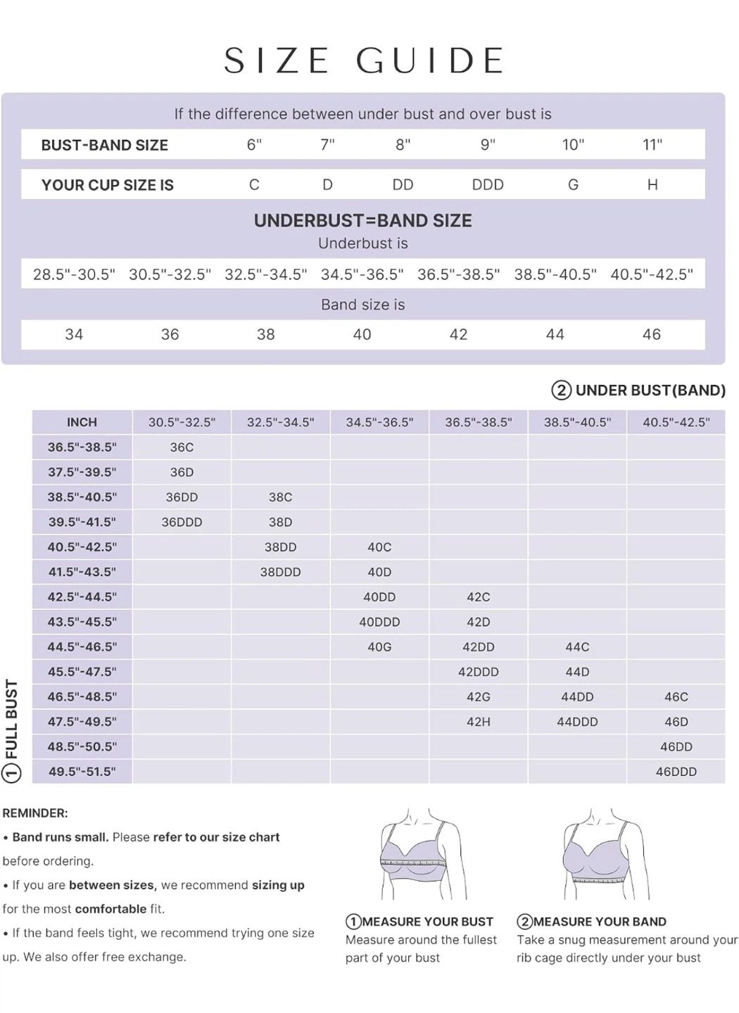 SHAPELLX Full Coverage Lace Underwire Bra for Women 46 DDD - photo 3
