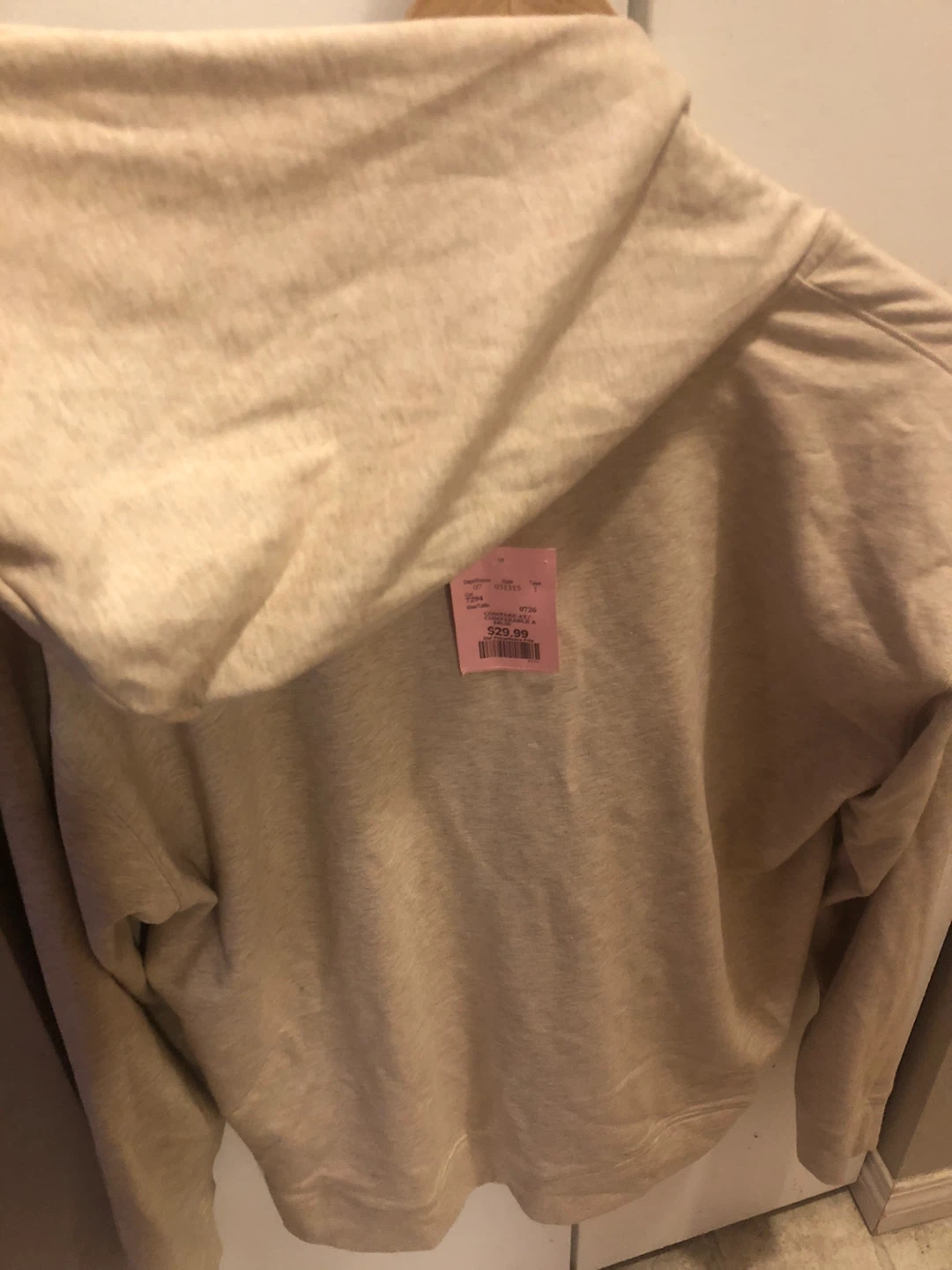 NEW Michael Kors Cream Lace-Up Hoodie - Size M - photo 3