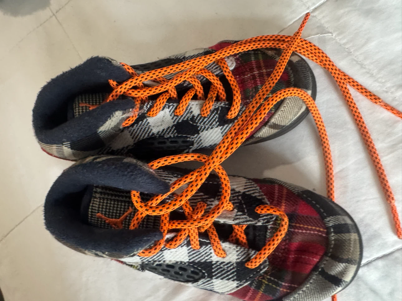 Jordan Toddler Crib Shoes Plaid