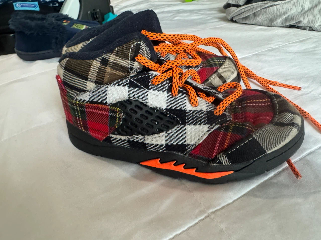Jordan Toddler Crib Shoes Plaid - photo 2
