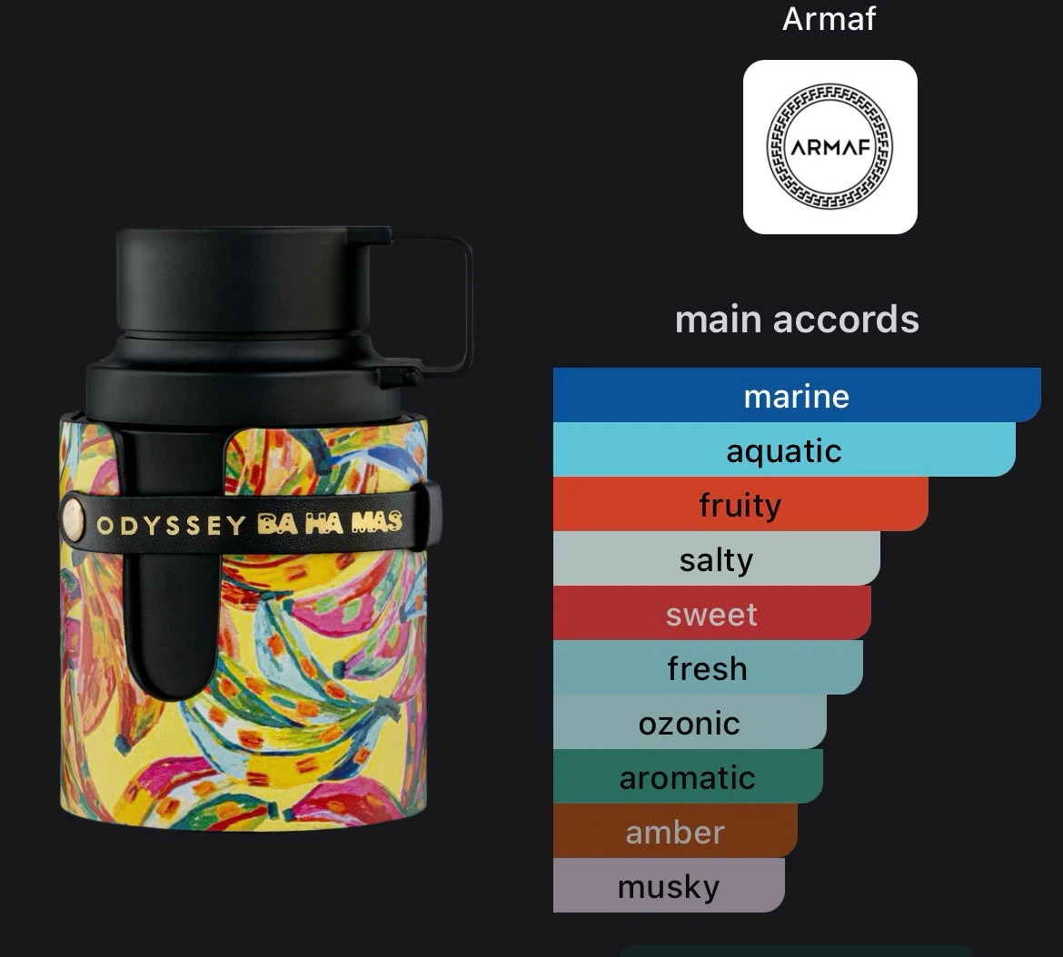 Armaf Odyssey Ba Ha Mas EDP 100ml tropical fragrance. - photo 3