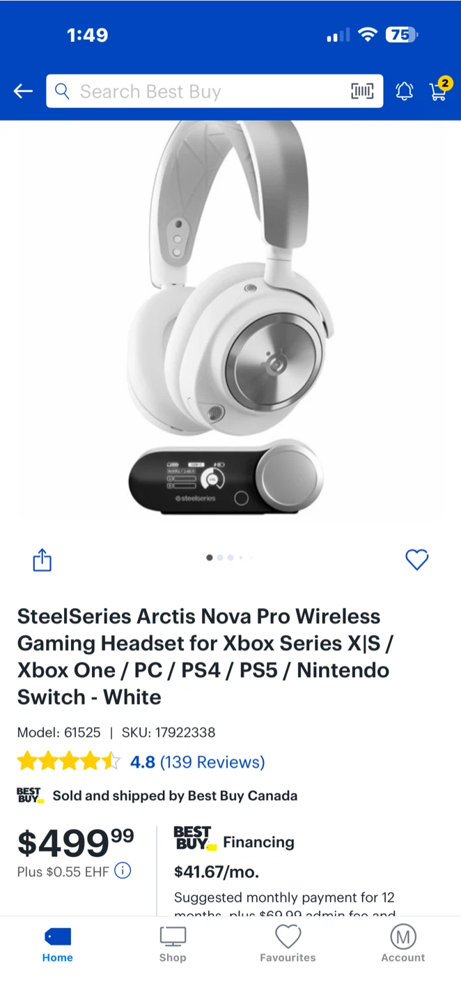 SteelSeries Arctis Nova Pro Wireless Gaming Headset White - photo 4