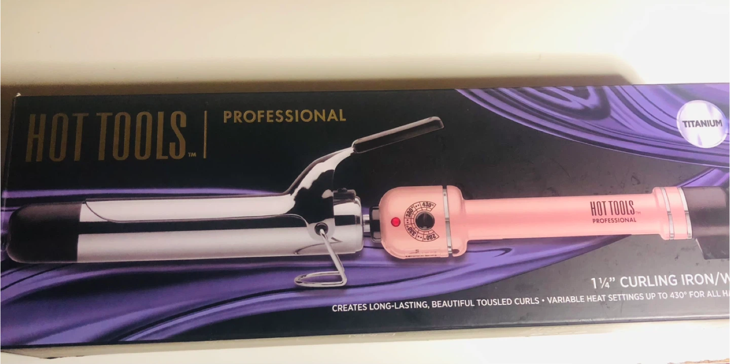 NEW Hot Tools Professional 1 1/4" Titanium Curling Iron/Wand