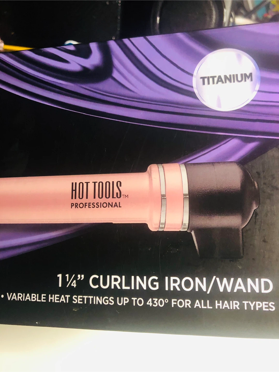 NEW Hot Tools Professional 1 1/4" Titanium Curling Iron/Wand - photo 3