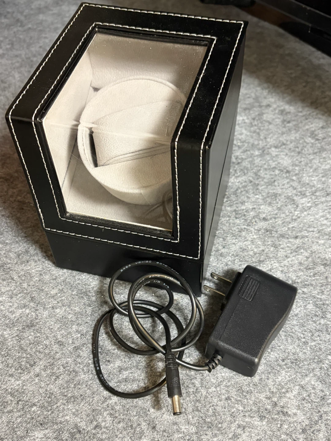 Black Automatic Watch Winder with Power Adapter