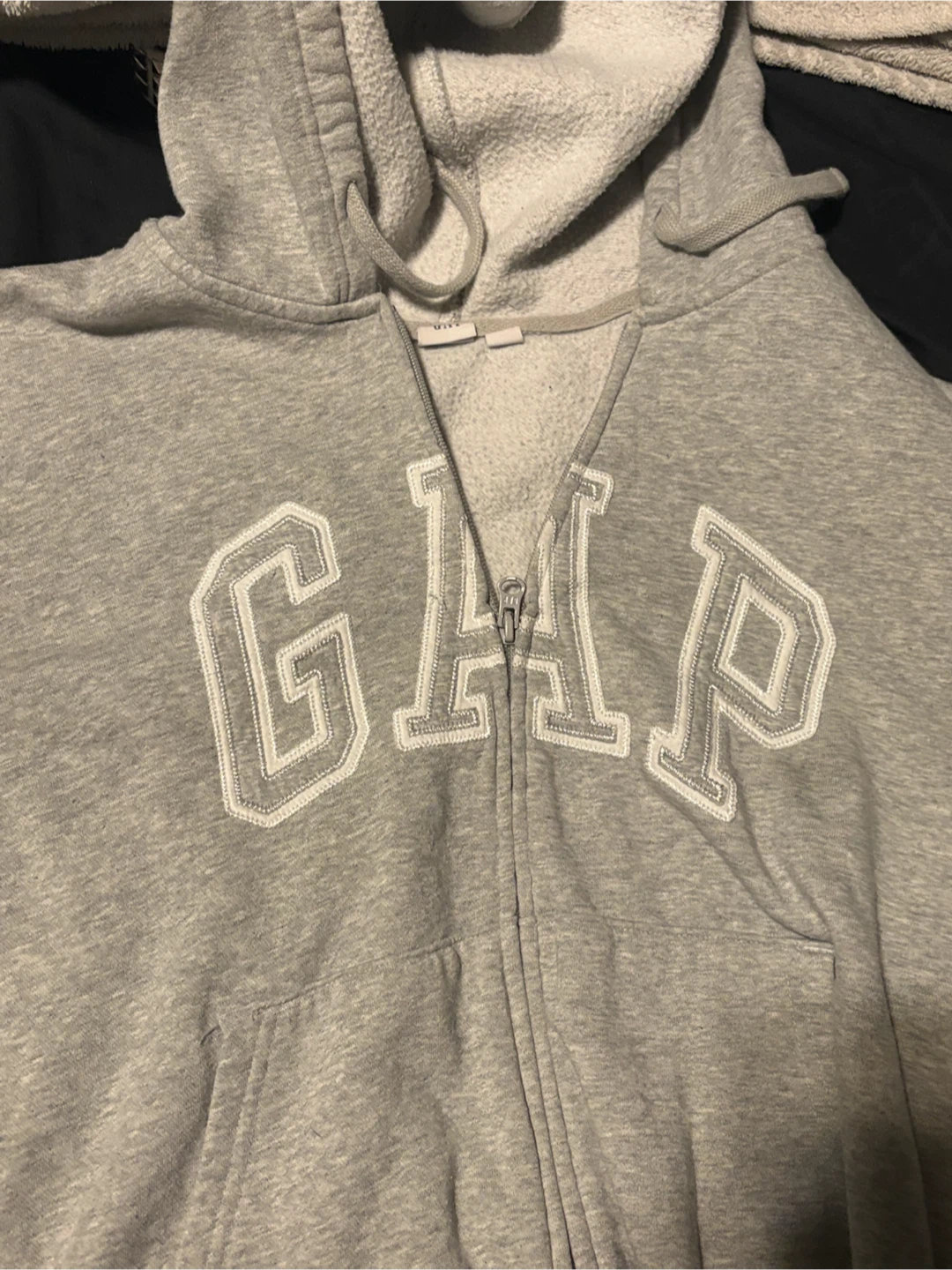 Gap Grey Zip-Up Hoodie - photo 2