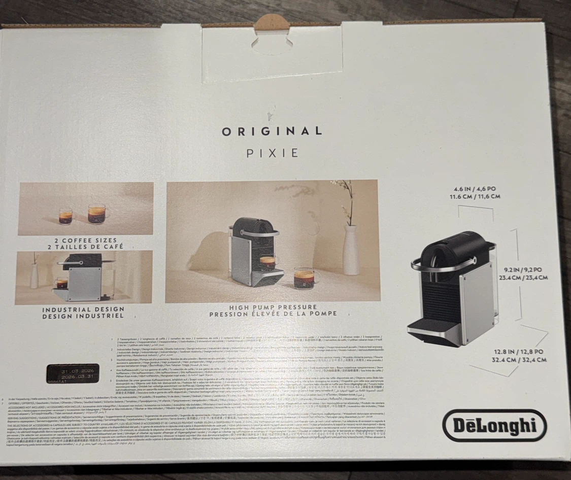 Nespresso Pixie Coffee Machine (De'Longhi) - photo 3