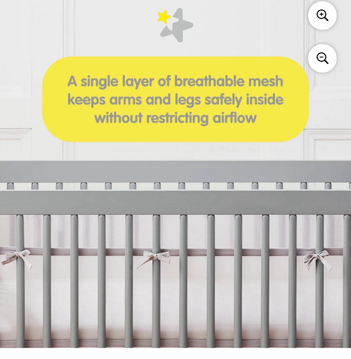 Crib Bumper Set - Breathable Mesh - photo 2