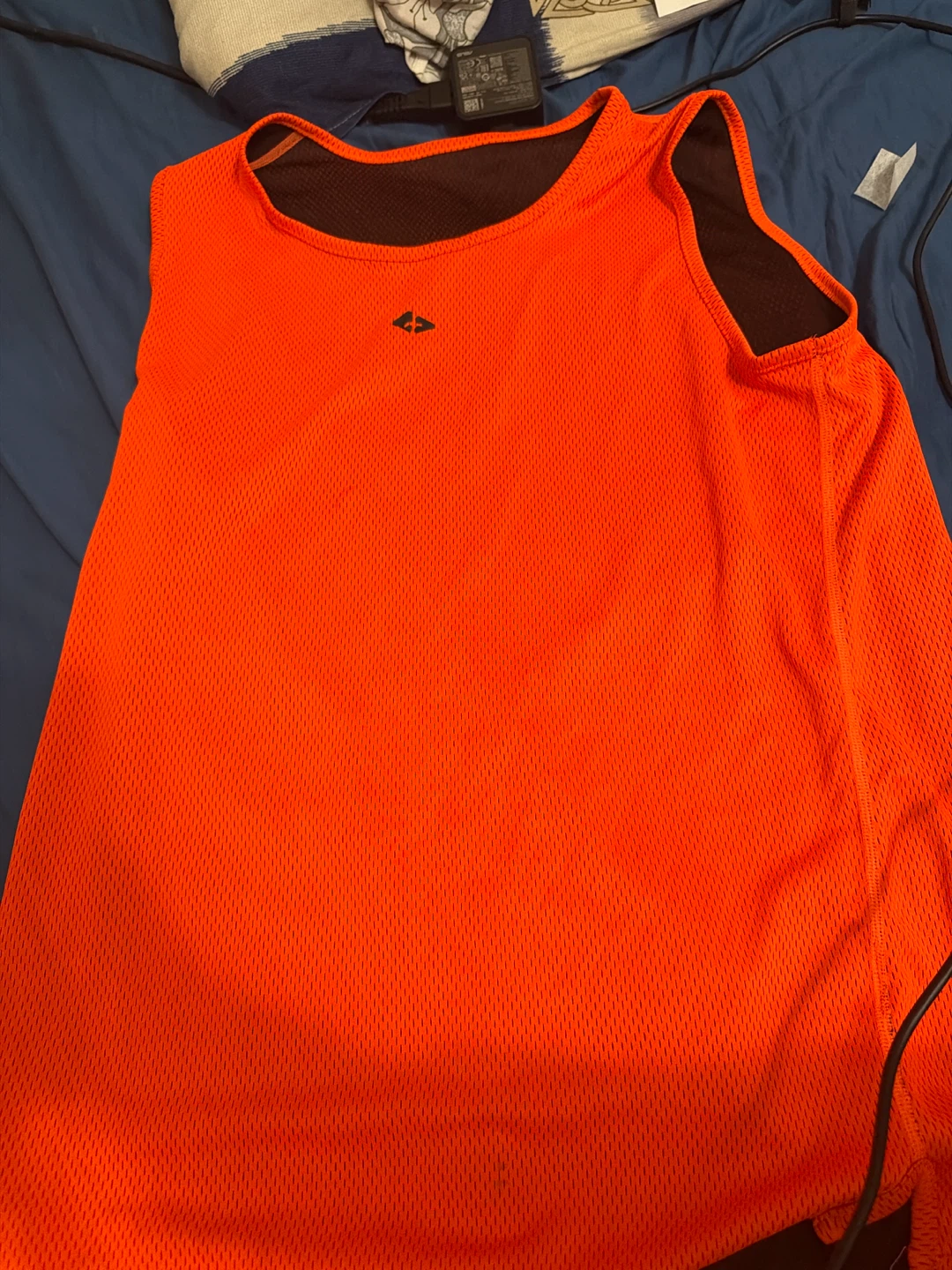 Athletic Tank Top - Reversible Brown/Orange