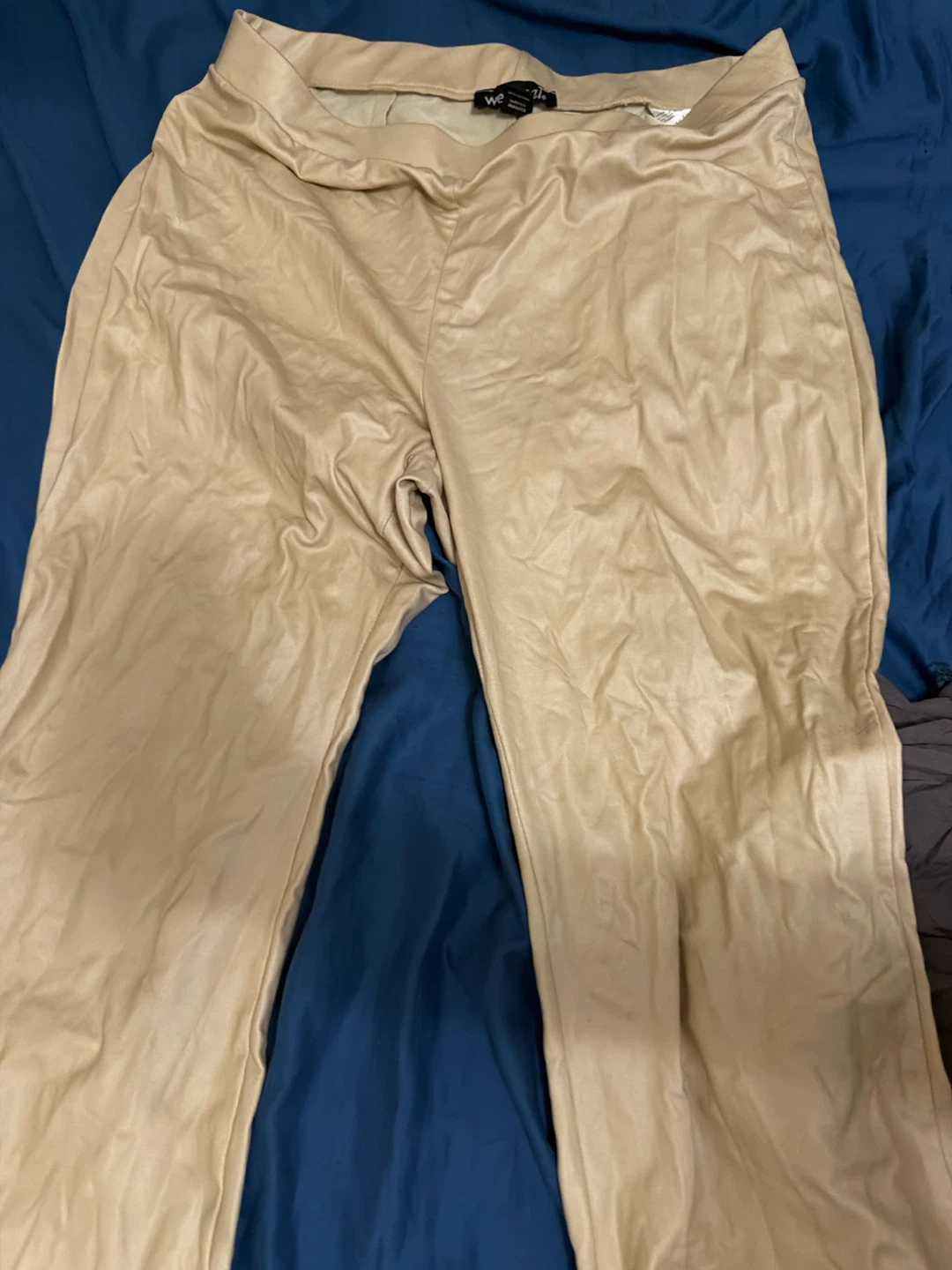 Wet Seal Faux Leather Flare Pants