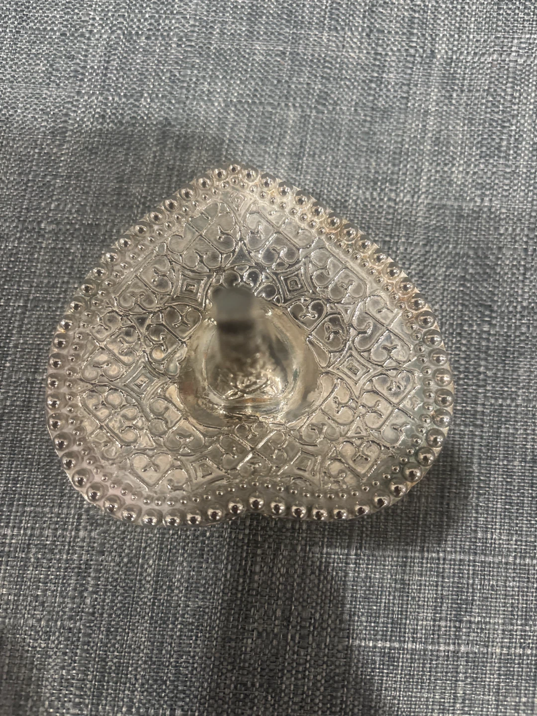 Vintage International Silver Silver Plated Ring Holder Dish - photo 2