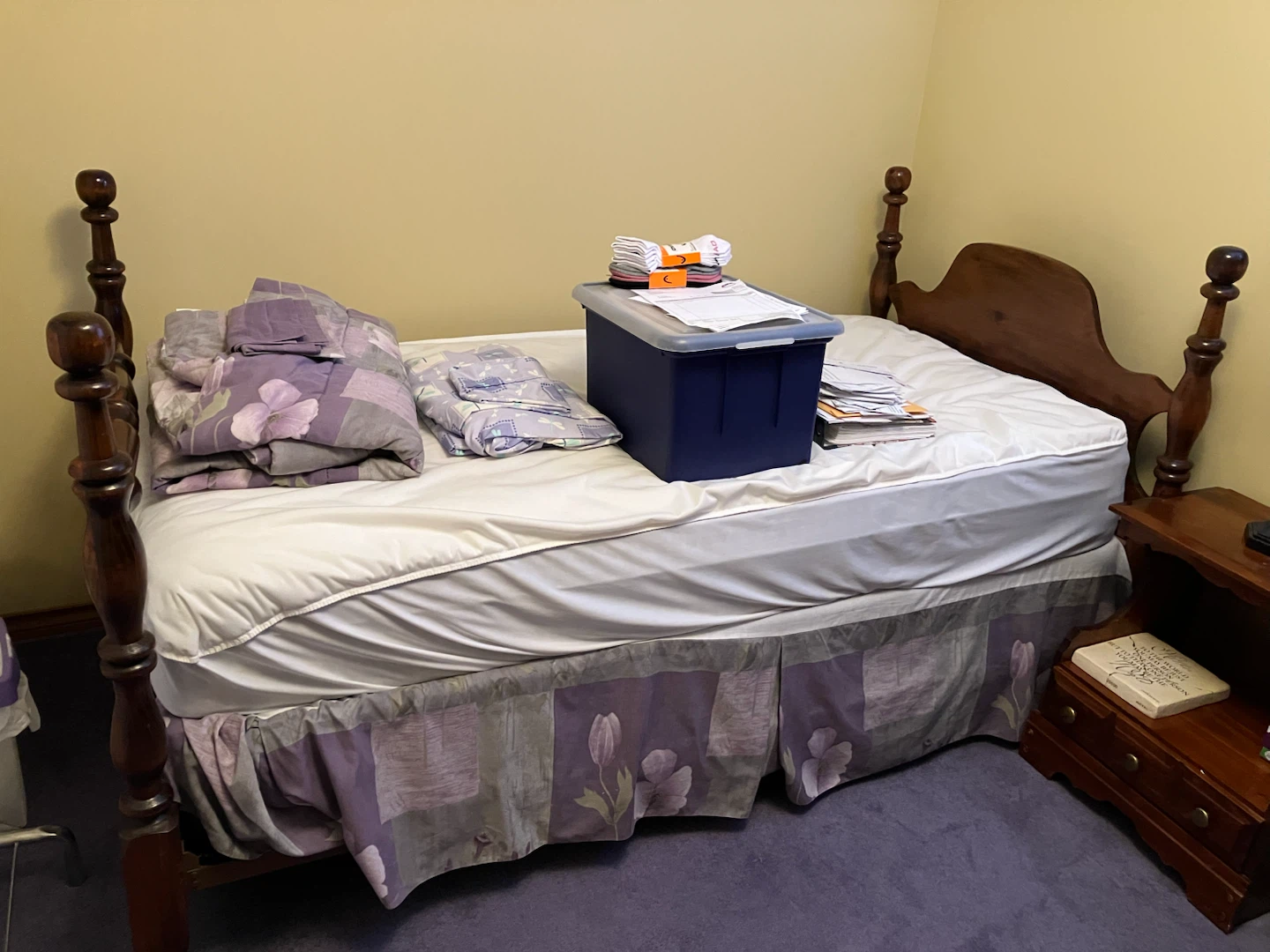Wooden Bed Frame with Headboard