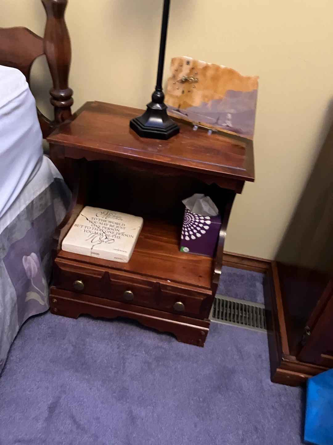 Wooden Bed Frame with Headboard - photo 2