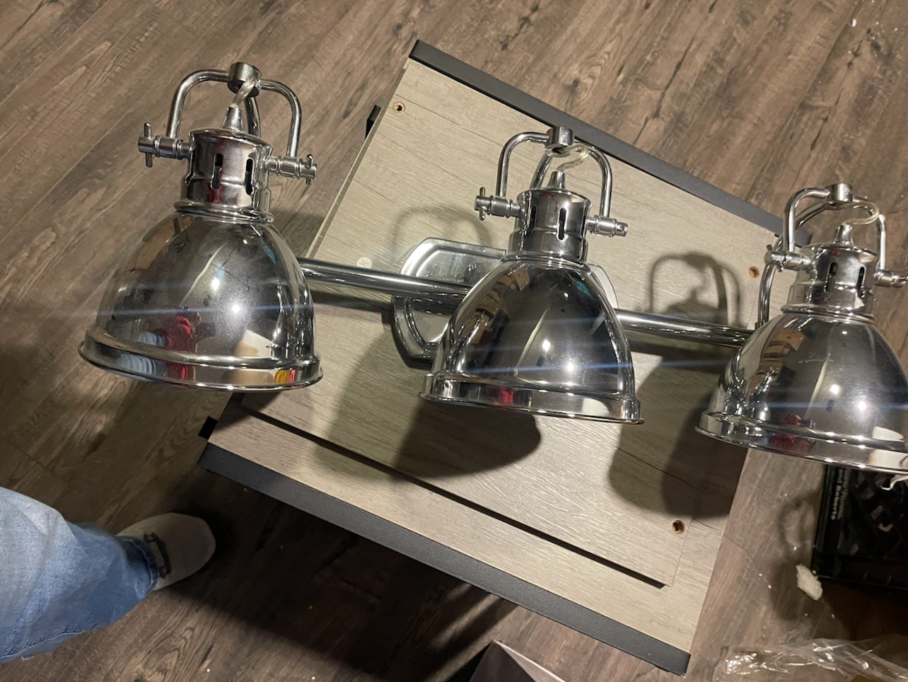 Chrome 3-Light Vanity Light Fixture
