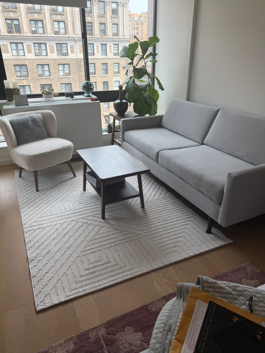 Gorgeous Gray Fabric Sofa - photo 4