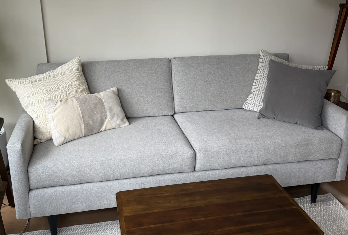 Gorgeous Gray Fabric Sofa - photo 5