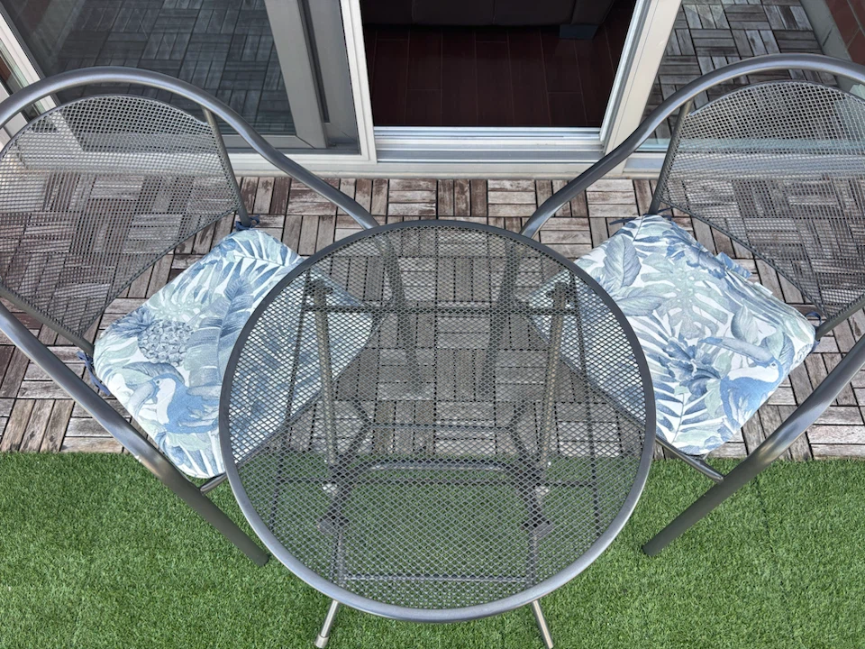 Patio Bistro Set with 2 Chairs - photo 2