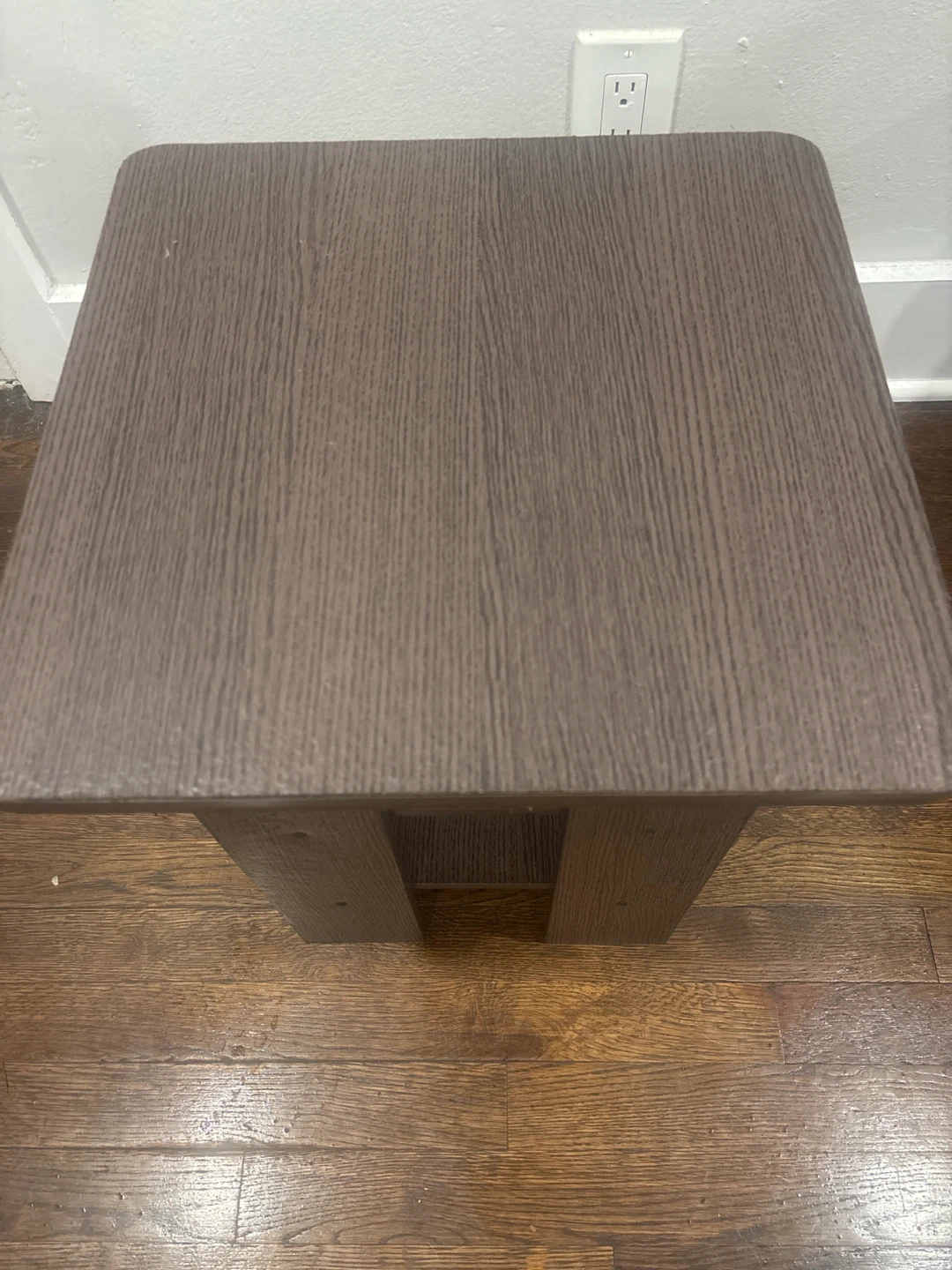 Brown End Table with Shelves - photo 2