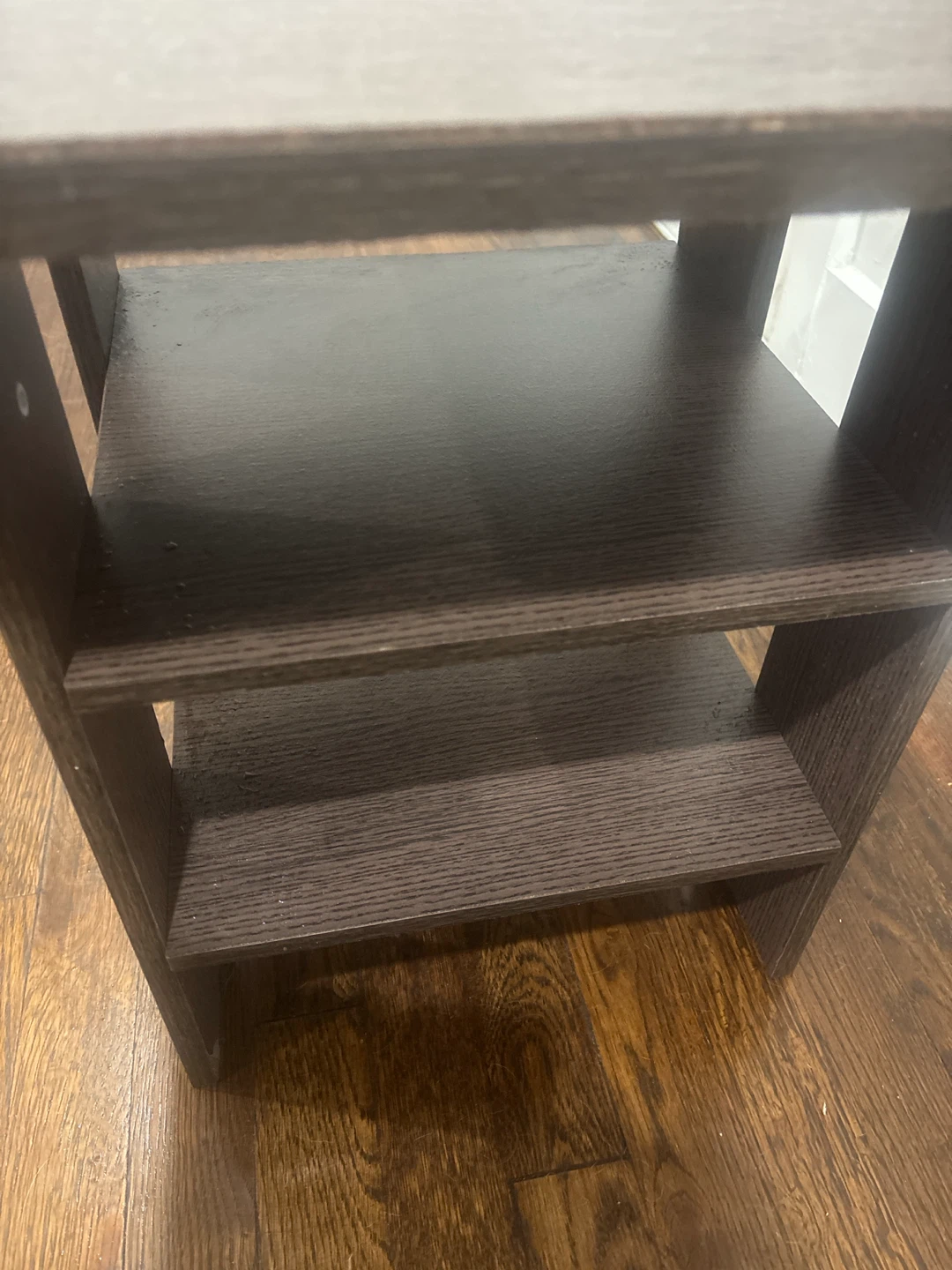 Brown End Table with Shelves - photo 4