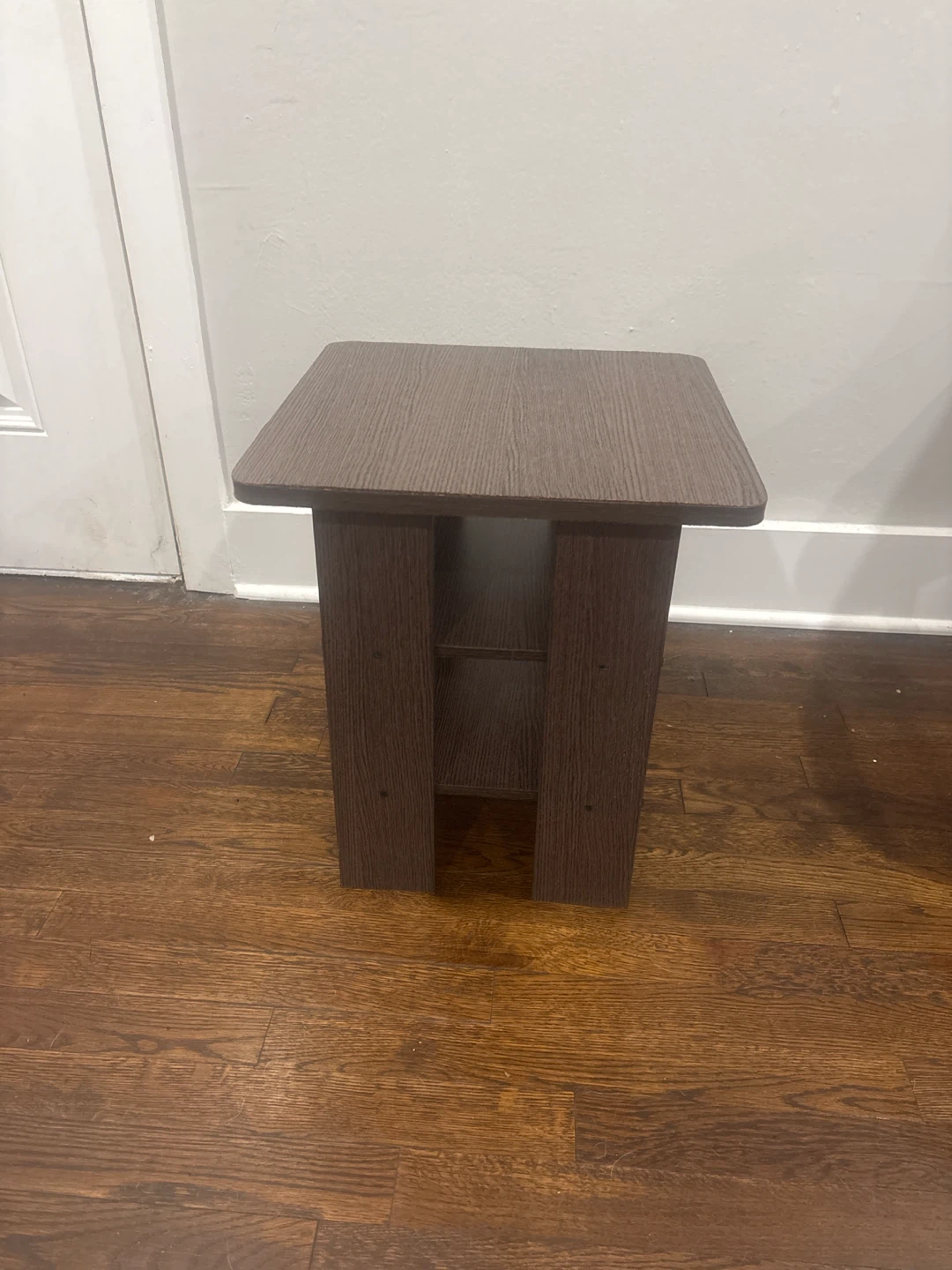 Brown End Table with Shelves - photo 5