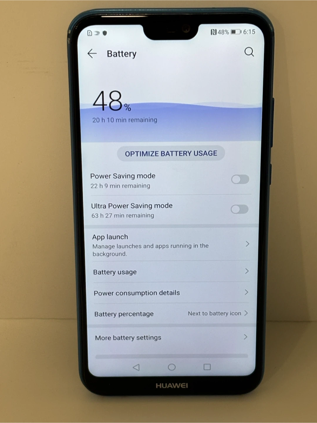 Cellphone Huawei P20 lite ANE-LX1 Blue Smartphone - photo 4