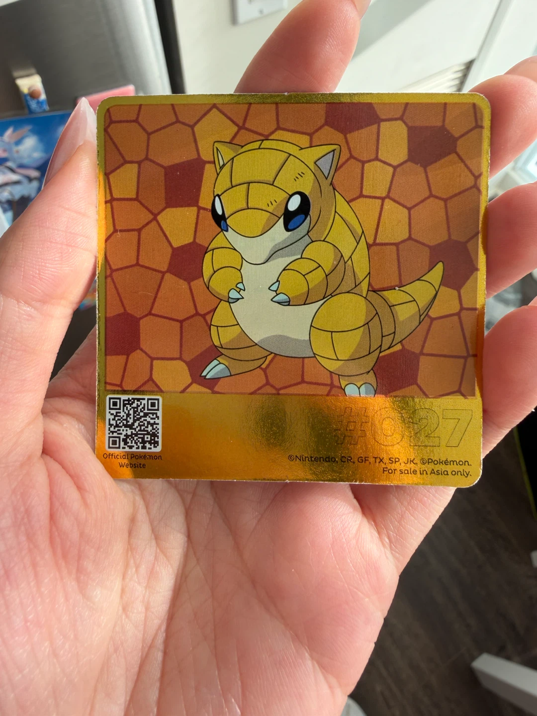 Sandshrew collectible oreo card