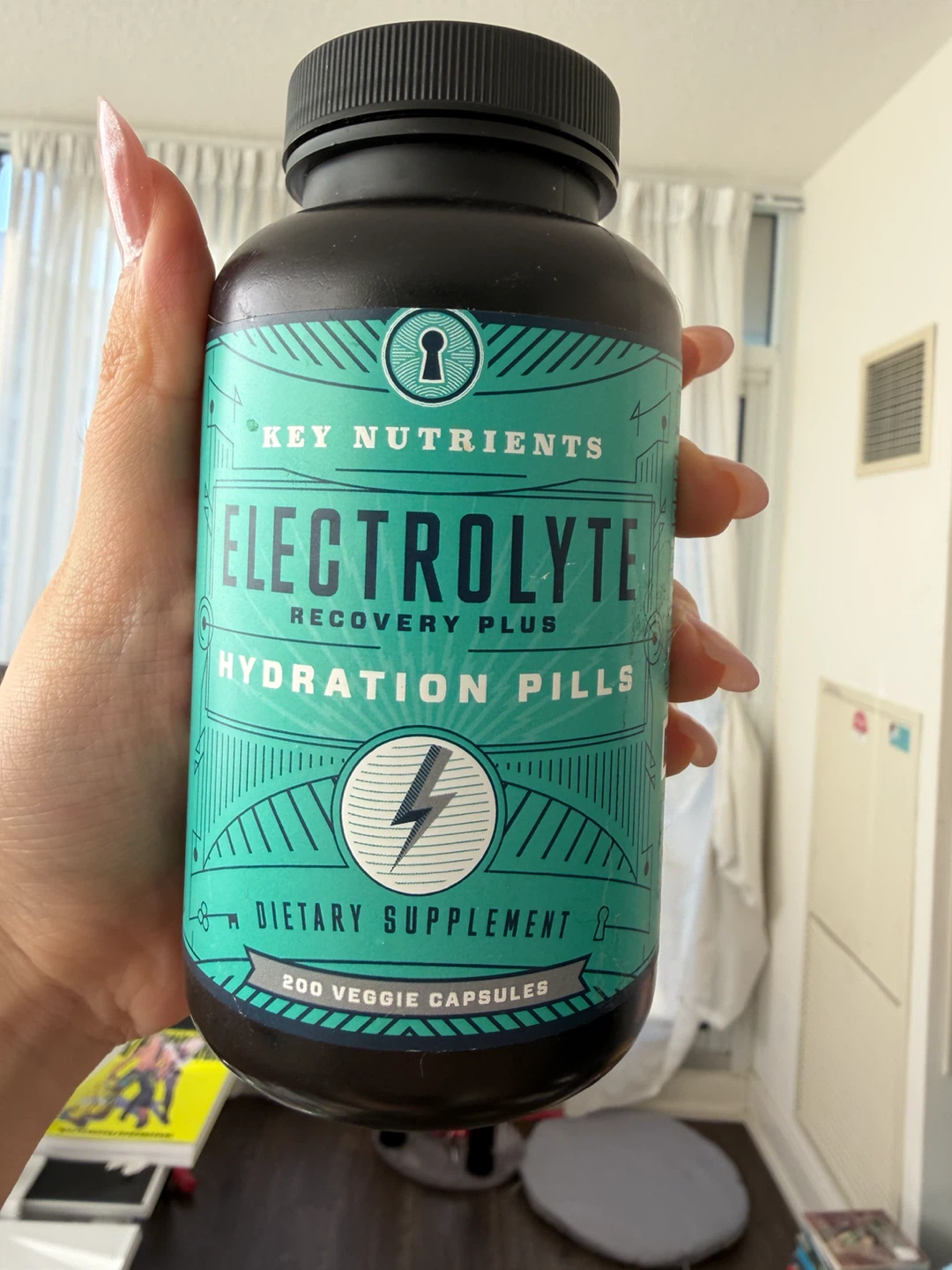 Bottle of 200 electrolyte pills