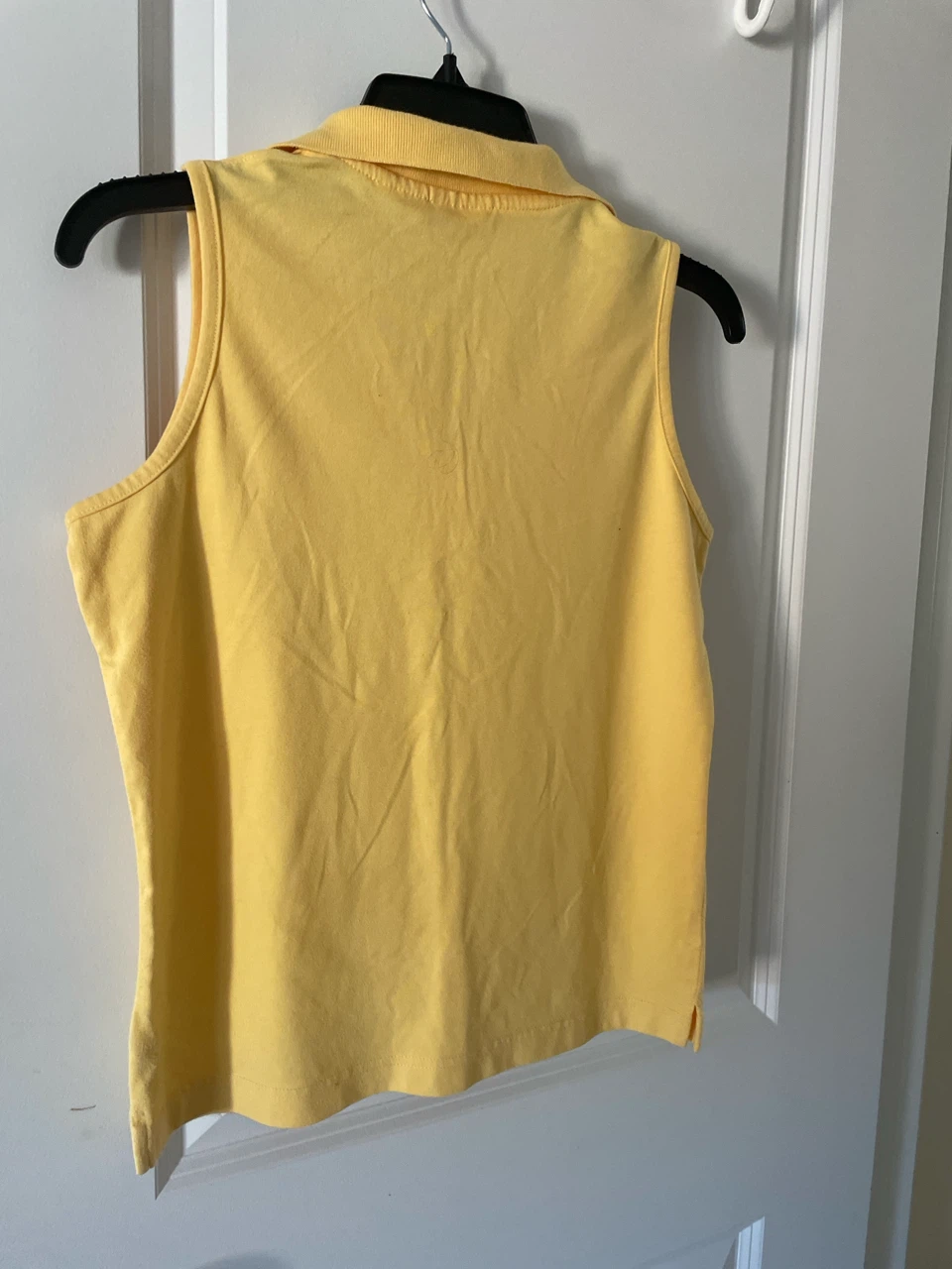 Yellow Sleeveless Polo Shirt - Small to medium size - photo 3