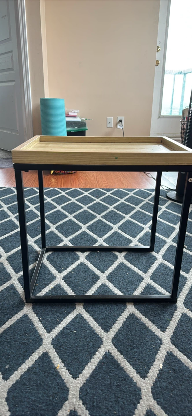 Wood Top Side Table - photo 3