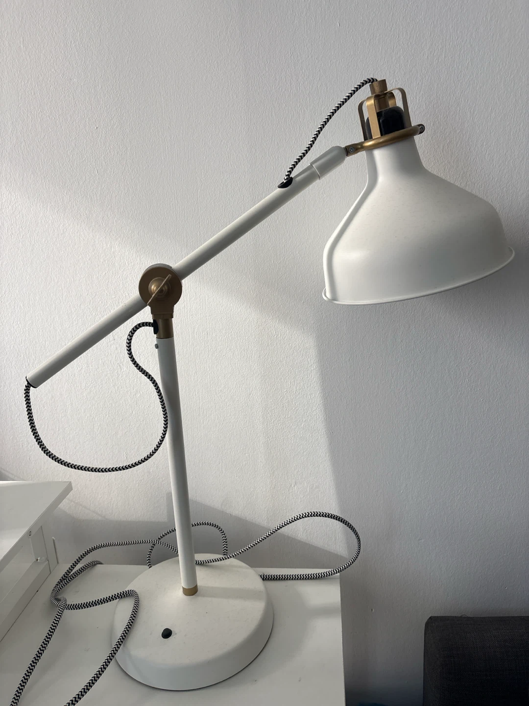 White desk lamp