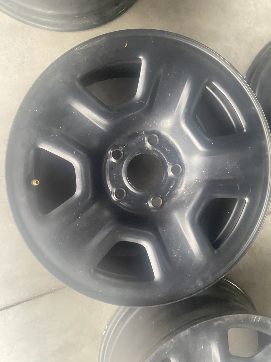 Set of 4 Black Steel Wheels17” - photo 3
