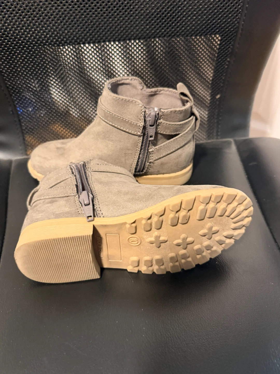 Grey Suede Ankle Boots