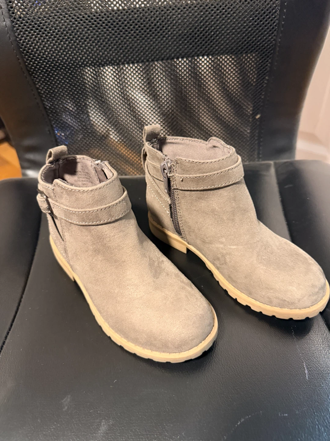 Grey Suede Ankle Boots - photo 2