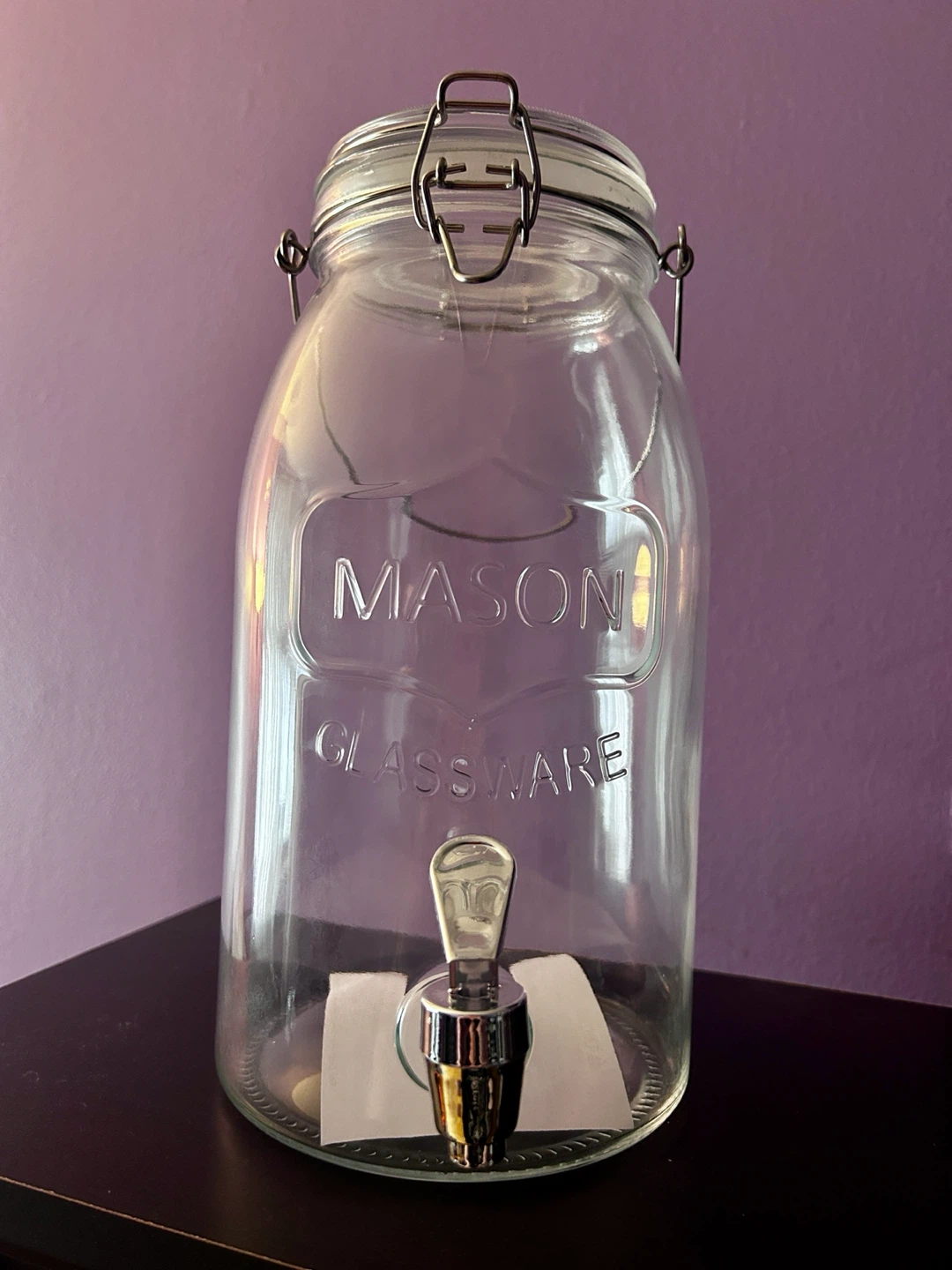 New Glass Mason Sun Tea Jar 1 Gallon