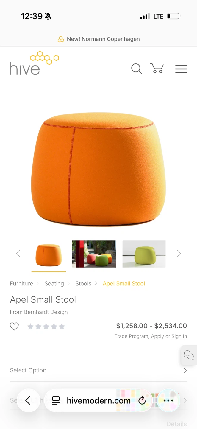 Bernhardt Appel Ottomons - photo 5